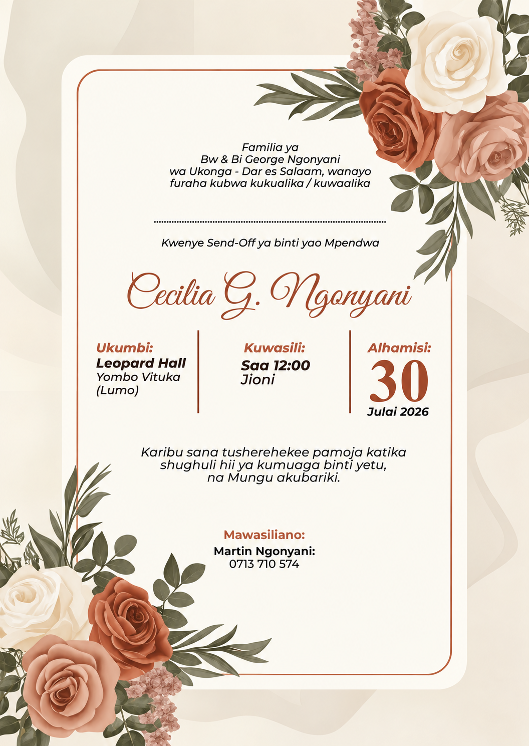 Elegant Floral Cards